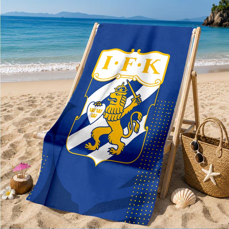 Ifk Lion Crest Emblem Beach Towel, Quick-drying, Easy to Care for, Suitable for Both Fitness and Beach Vacations,Sports Essential