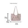 Shoulder Tote Bag Korean Polka Dot Retro Cute Zipper Vintage Large Capacity Underarm Casual Daily New forWomen Shopping Work