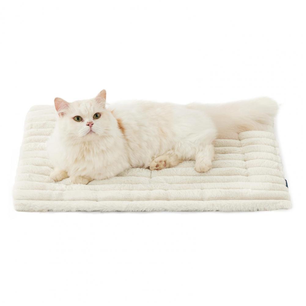 

Подушка безопасности для питомца Уютная самонагревающаяся подушка для кошачьей кровати для внутреннего и наружного мата с нескользящим дном Термальная для дома S белый