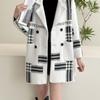 Modischer Strick-Cardigan Damen Herbst Winter Dick Faux Nerzfellmantel Kein Pilling Weich
