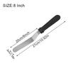 Stainless Steel 6 8 10 Inch Angled Offset Spatula Plastic Handle Thickened Curved Frosting Tool Professional Baker