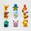 Hot Pokemon Anime Figures Pikachu Toys Model Charmander Psyduck Squirtle Jigglypuff Bulbasaur Kawaii Collect Dolls Kids Gift