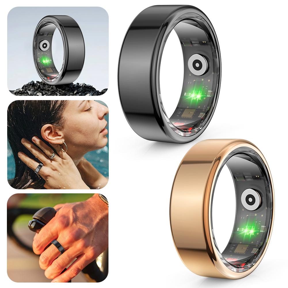 New Smart Ring Fitness Tracker Ring IP68 & 5ATM Waterproof Blood Oxygen Tracker Multi-sport Modes Wearable for Android for IOS