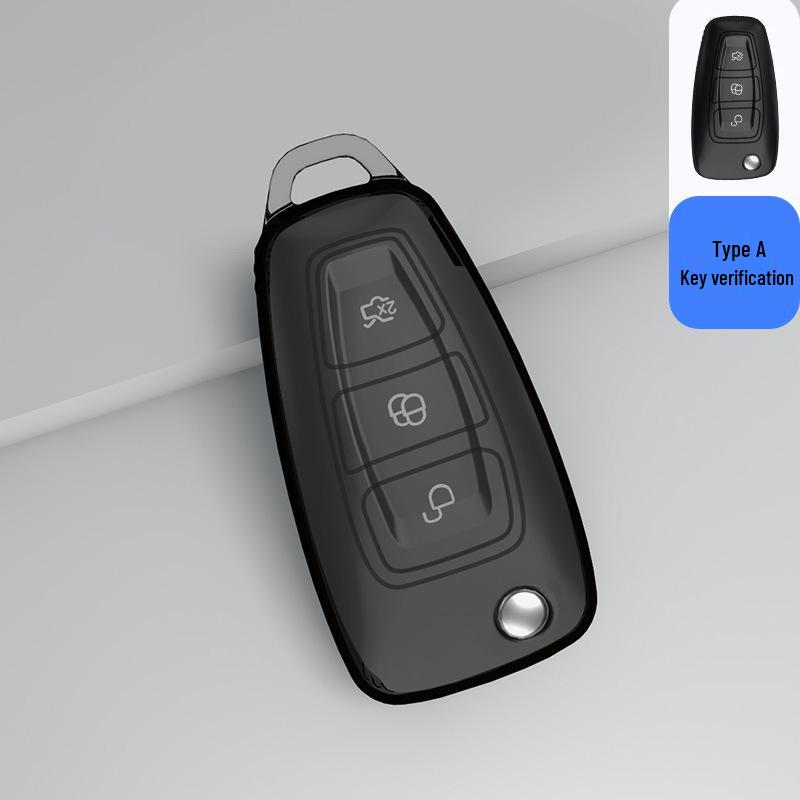 Ford Focus Key Case for Mondeo, Everest, Ecosport, Ranger - Transparent Shell for Men and Women
