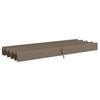 Pergola Cover Roof, 2.86 X 2.45 M Retractable Sun Shade Top for 3 X 2m Pergola Frame, UV30+ Protected, Coffee