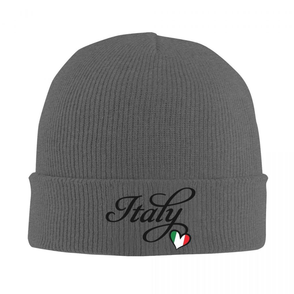 Italia Warm Knitted Cap Fashion Bonnet Hat Autumn Winter Outdoor Beanies Hats for Unisex Adult