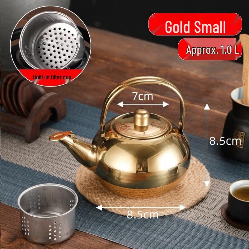 ZISIZ Stainless Steel Small Teapot Kettle