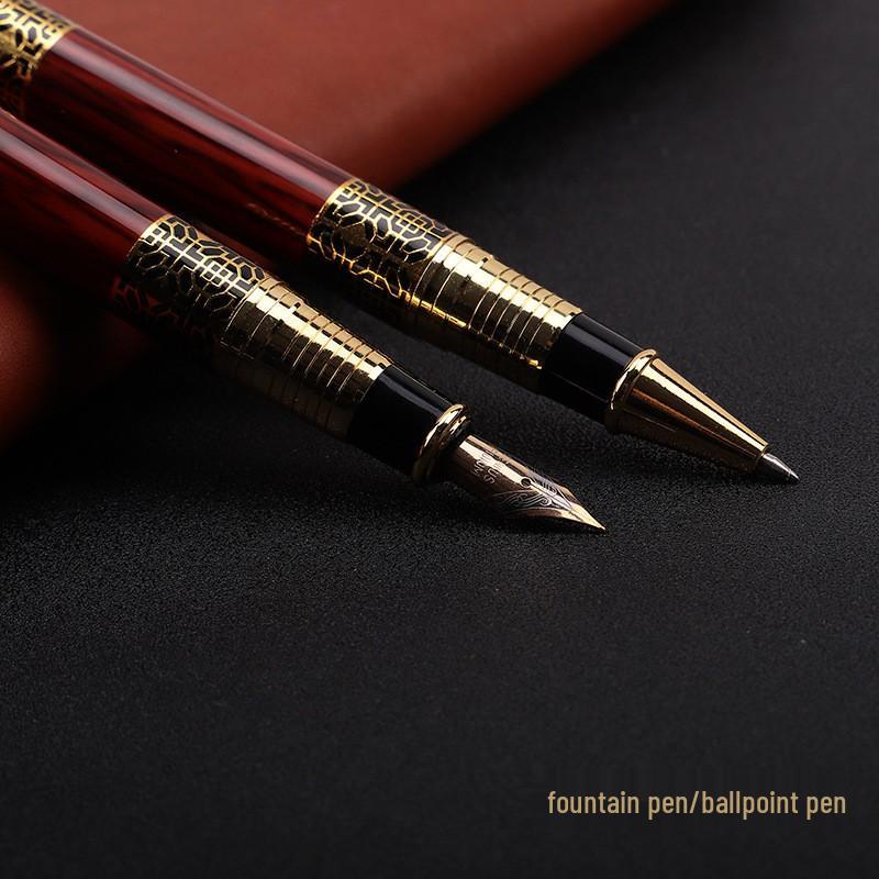Antique Rosewood-Style Metal Ballpoint Pen – Customizable Logo