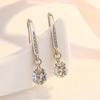 Huajie Inlaid Bright Zirconia for Woman Pendant Earrings Dazzling Charms Banquet Ear Fashion