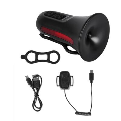 Electronic Mountain Bicycles Bells 120dB Bicycles Alarm Bells USB Rechargeable Bicycles Bells Horn Electric Bike Horns