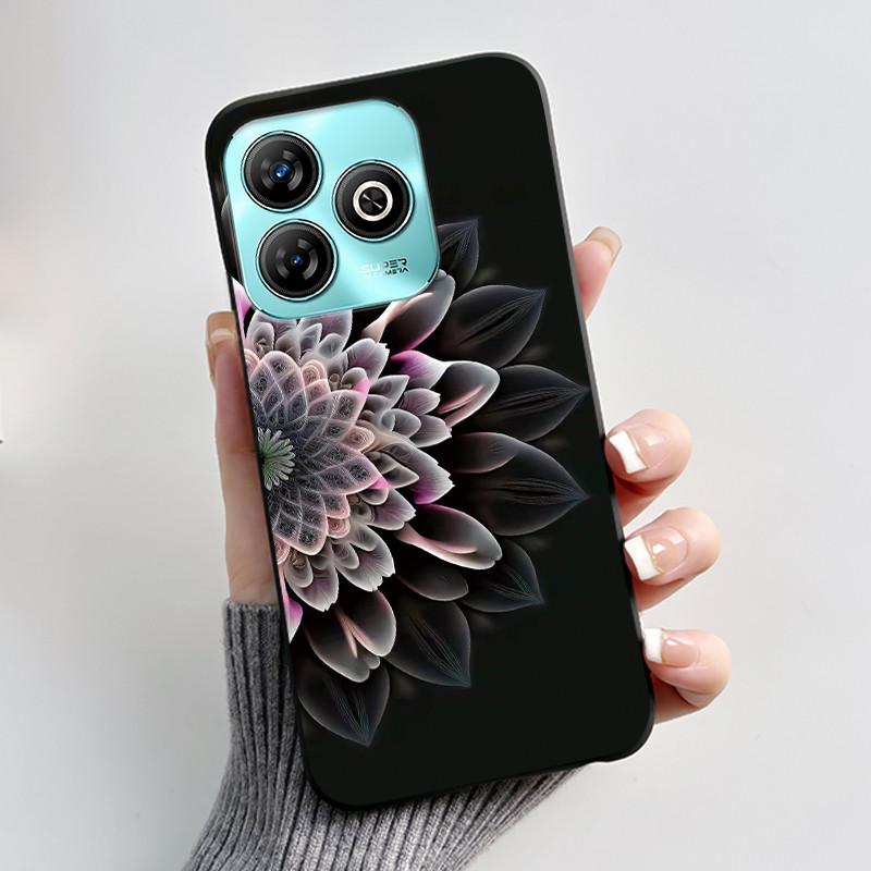 Phone Casing For ZTE Blade A75 4G Case Z2359 Luxury Dragon Cute Cool Boys Girls Black Matte Soft Silicone Protective Back Cover