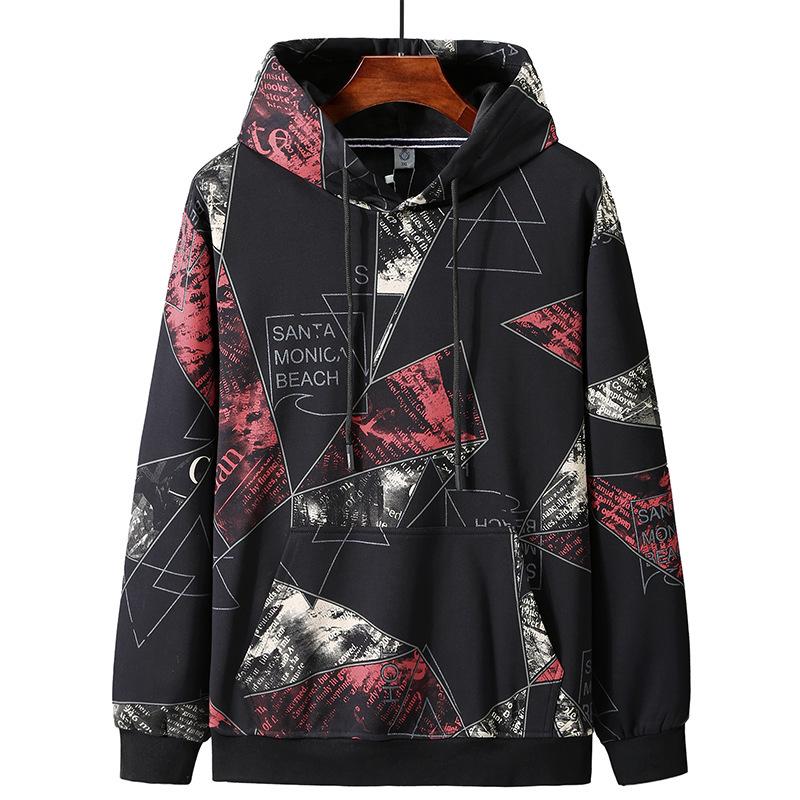 2020 Winter Men's Plus Size Velvet Hoodie - Trendy, Thickened, Oversized Fit