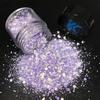 Bulk Christmas Decoration Polyester Glitter Snow Shape Chunky Glitter