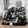 U2 Rock Bang Bono 3D-Druckdecke, Weiche Überwurfdecke für Zuhause Schlafzimmer Bett Sofa Picknick Reisen Büro Ruhe Decke Kinder