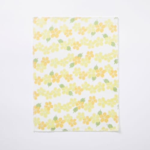 Nakagawa Masashichi Shoten Kaya-woven dishcloth, Yamabuki, Made in Japan, Gift, Kitchen Cloth