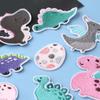 9 Pcs Cartoon Dinosaur Iron On Patches Applique Patches Animal Repair Patches Embroidery Patches for Clothes Decoration