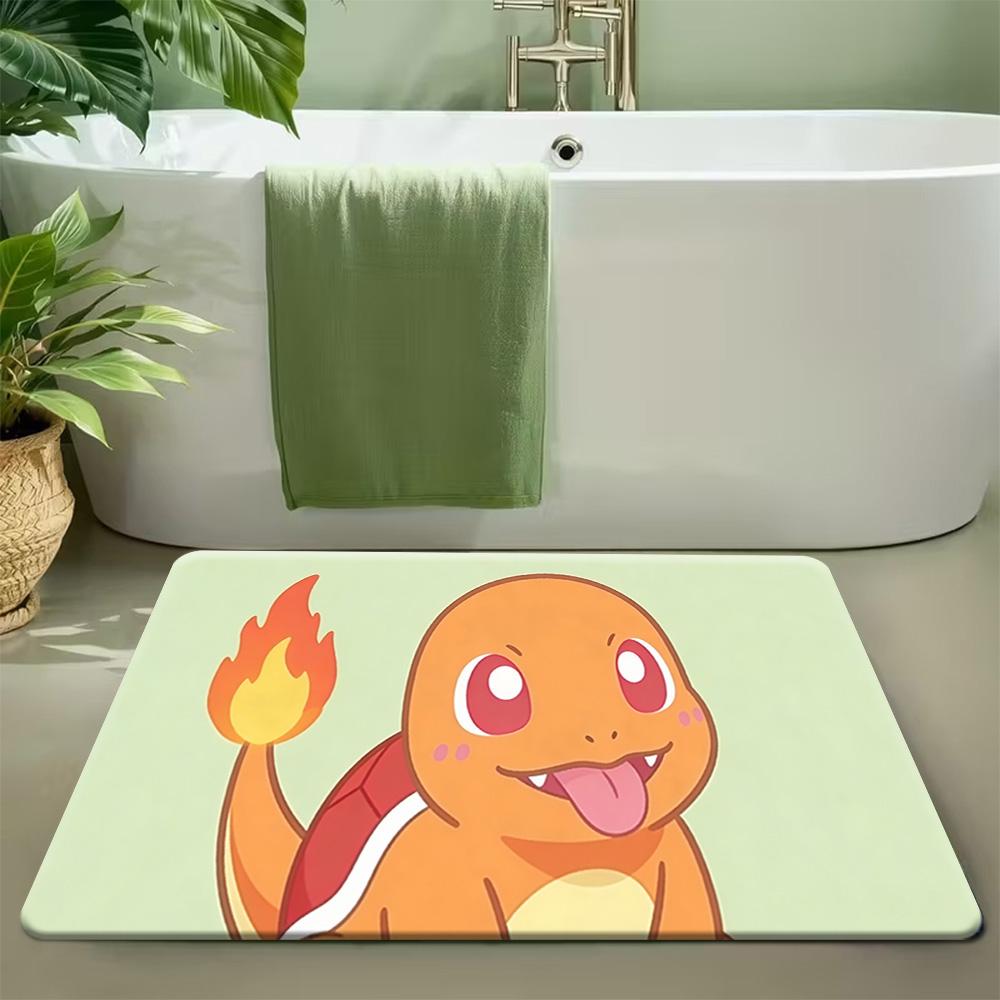 

Pokemon Pikachu in Japanese Town Print Non-slip Doormat, Soft Absorbent Floor Rug for Home Decor 40cm x 60cm
