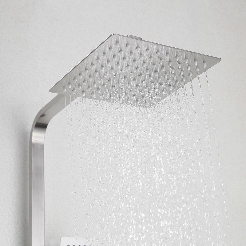 Bathroom Pressurized Top Hot And Cold Shower Spray Set Household Stainless Steel Shower Set Shower Nozzle