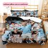 Erling Haaland Pattern Bedding Home Decoration Birthday Gift ( 1 Duvet Cover + 2 Pillowcase, Without Core),fan Merchandise.