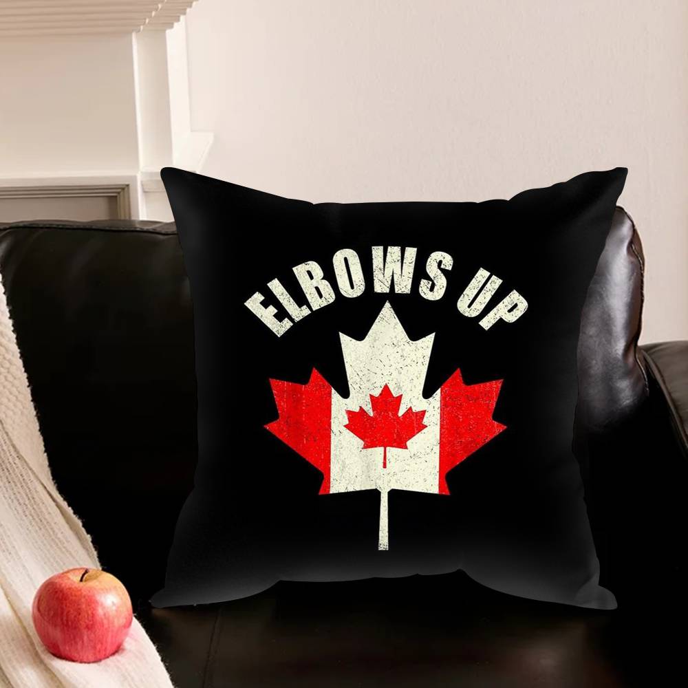 Maple Leaf Canada Flag Various Sizes Square Pillowcase For Car Home Bedchamber Decor