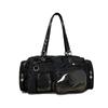 Bolsa Tote Transparente Feminina para o Trabalho, Grande Capacidade, Bolsa de Ombro Único Transversal, Bolsa Estilo Boston