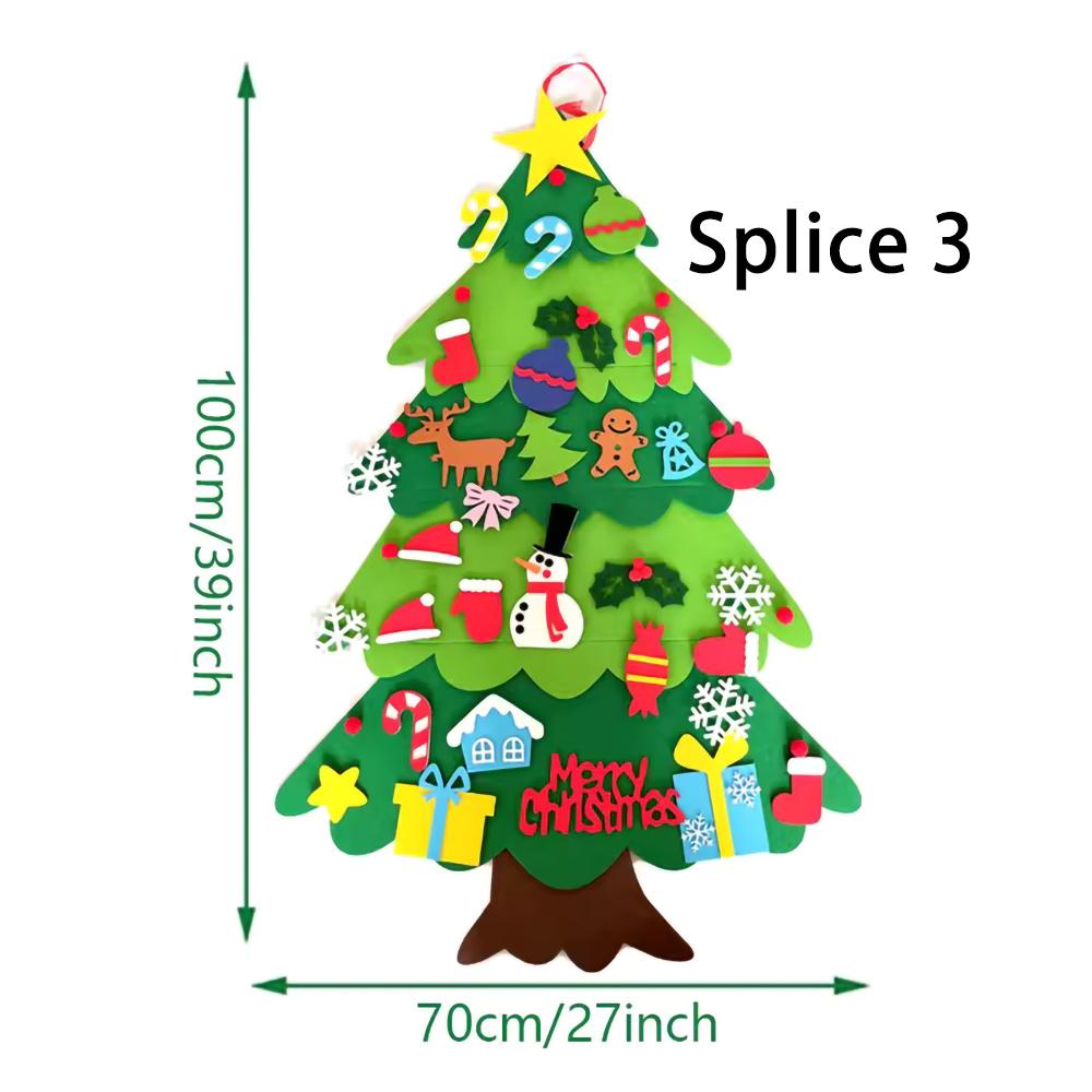 DIY Filt Juletre Julepynt til Hjemmet Navidad 2025 Nyttår Julepynt Julenissen Jul Barnas Gaver