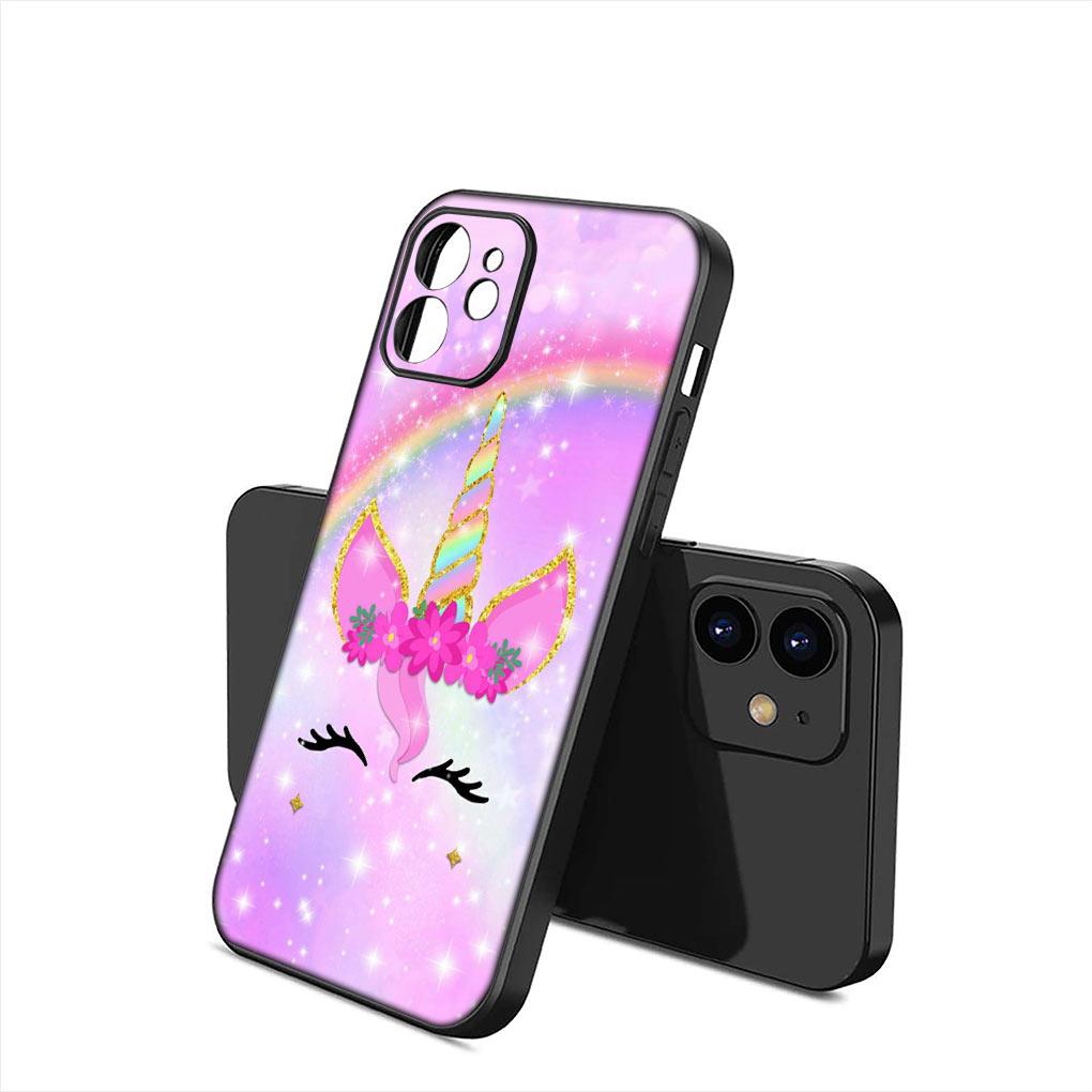 Anime Unicorn Cartoon Horse Soft Phone Cover for Apple iPhone 16 11 Pro XS Max X XR 6 7 8 6S Plus + SE 2022 8+ Silicone Case