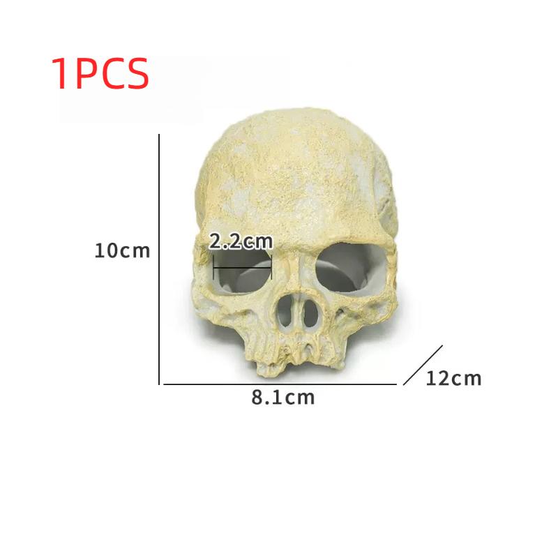 

Realistic Artificial Skull Decor for Reptile Terrariums Ideal for Bearded Dragons Snakes Durable Enhances Habitat Aesthetics
