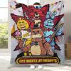 Pătură de Flanelă Horror Freddy F-FNAF Games, Pătură Pufoasă Ultra Moale și Călduroasă pentru Casă Dormitor Pat Canapea Birou Camping Picnic
