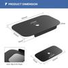 Monitor Mount Reinforcement Plate, Monitor Mount for Glass Desk, Steel Bracket Plate for Thin, Glass and Other Fragile Tabletop