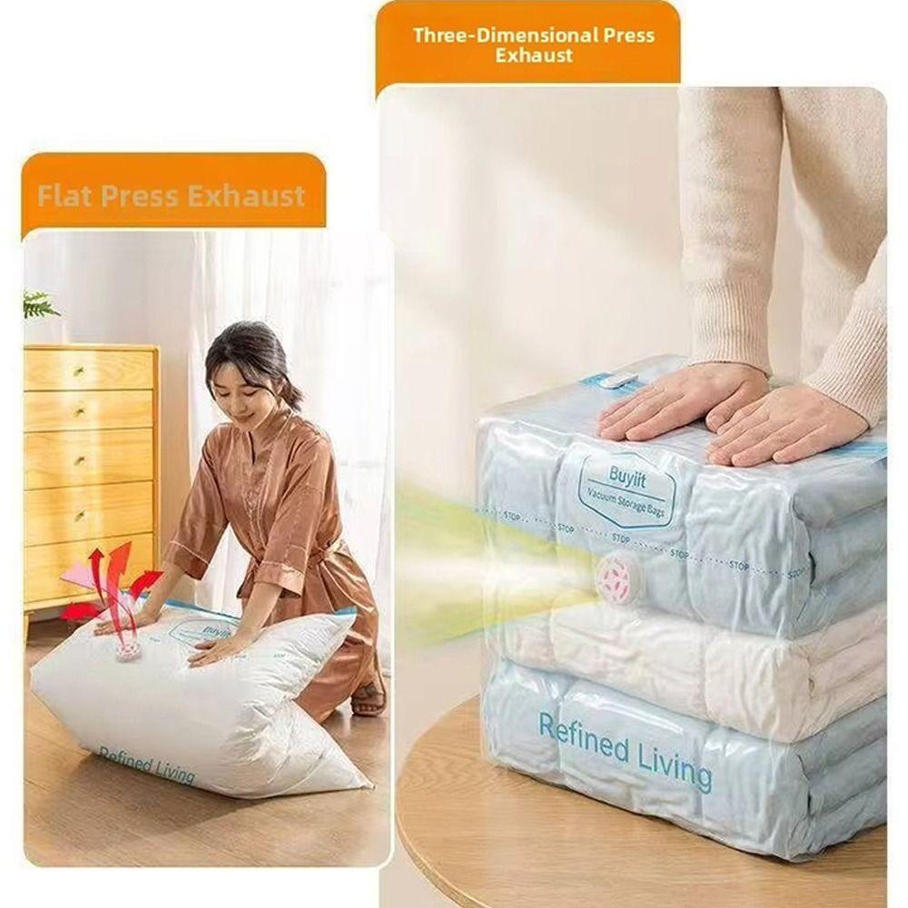 Large Capacity Vacuum Storage Bag Dust-proof Clothes Blankets Organizer  Travel Accessories