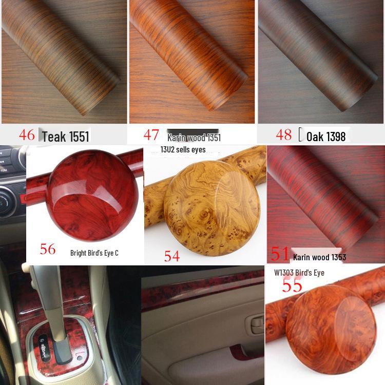 Golf Sportsvan Carbon Fiber Interior Stickers for Console & Gear Decoration