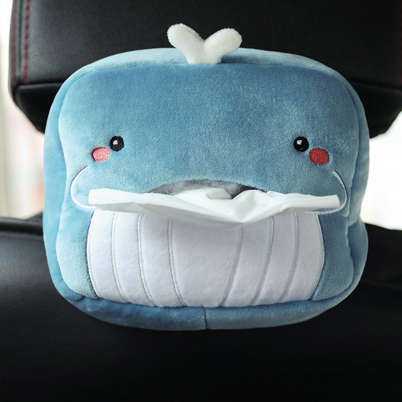 1Pc Car Tissue Box Car Hanging Car Inner Armrest Box Sun Visor Sanitary Pumping Carton Cartoon Cute Tissue Cover