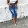 Women's High Waist Washed Women's Jeans Fashionable Versatile Straight Leg Pants