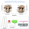 2pcs Bee Theme 2D Flat DIY Diamond Painting Set Hanging Diamond Art Kits Diamond Art Pendant Window Hanging Art for Home Decor