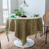 Small Fresh Pure Cotton Dining Table Cloth Party Indoor Gaibuwen Art Cotton Small Floral Table Cloth Art