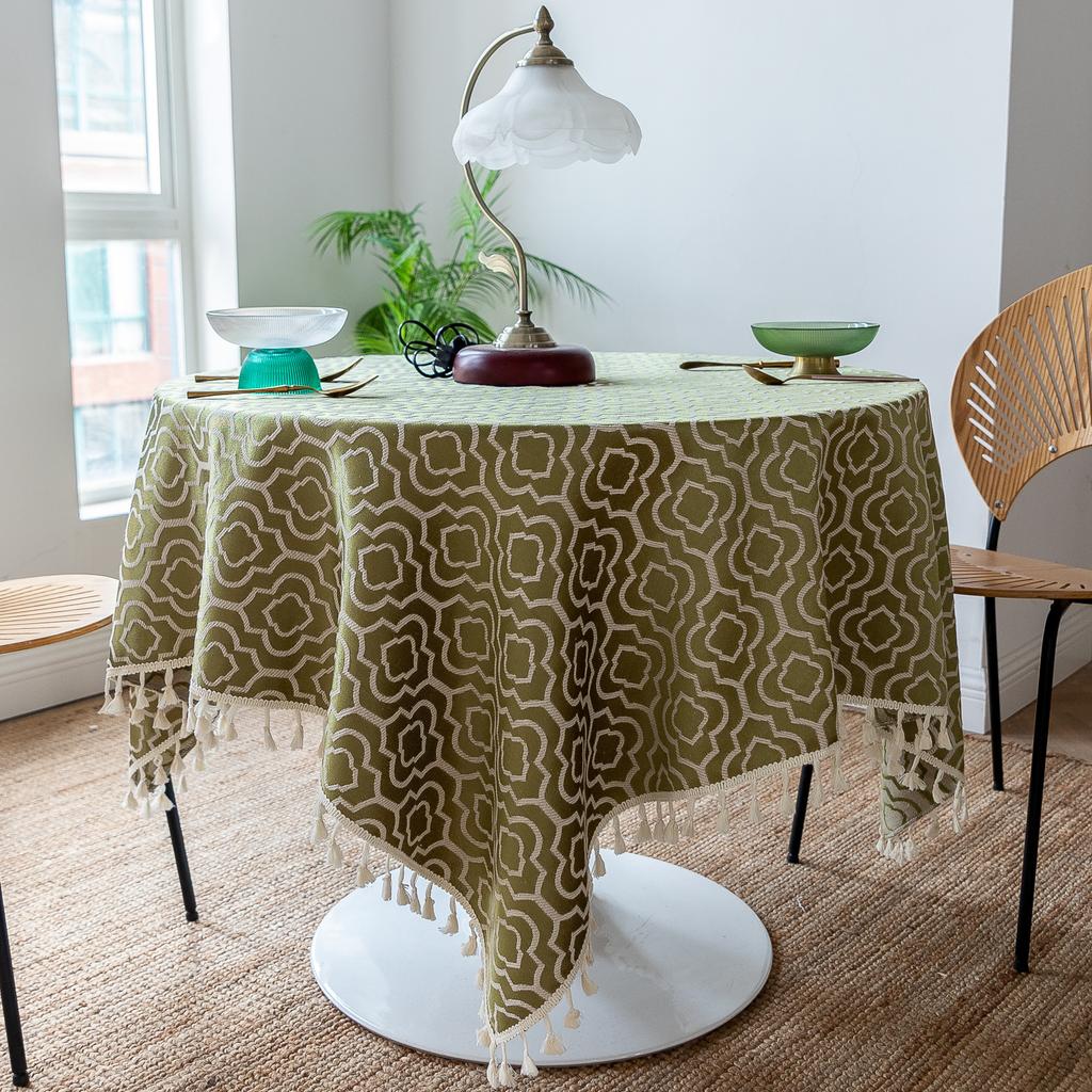 Small Fresh Pure Cotton Dining Table Cloth Party Indoor Gaibuwen Art Cotton Small Floral Table Cloth Art