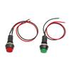 5PCS Self Locking / Reset 12mm Plastic Push Button Switch 2Pins Momentary Latching Switches with 20cm Wire Cable