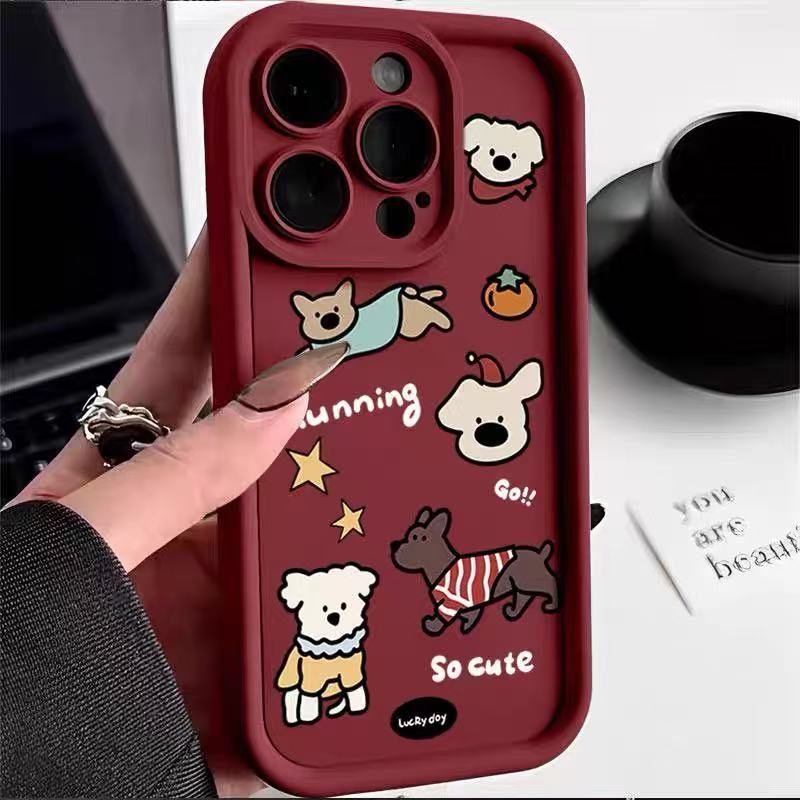 Cute and applicable iphone16pro mobile phone case Apple 15 anti-drop 14 cartoon 13promax new 12xr11