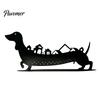 Christmas Gift for Dog Owners Dachshund Advent Calendar, Metal Countdown Tabletop Decor, 1-24 Seasonal Calendar Days Holiday Ornament, Xmas