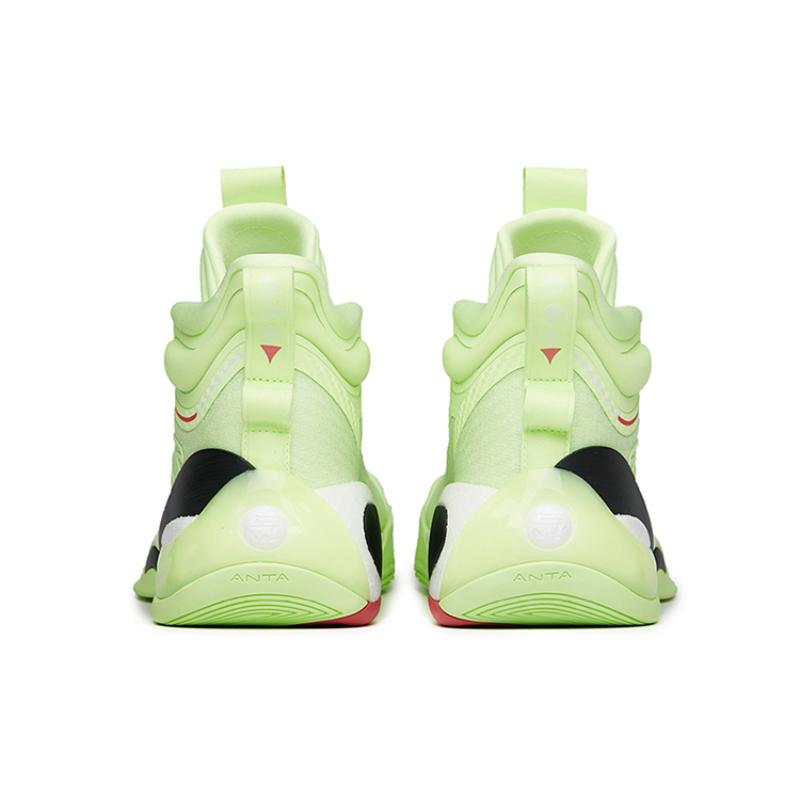 Anta KT7 KT 7 Slip Resistant Abrasion Resistant High Top Basketball Shoes Men's Green Sneakers 112221101-5