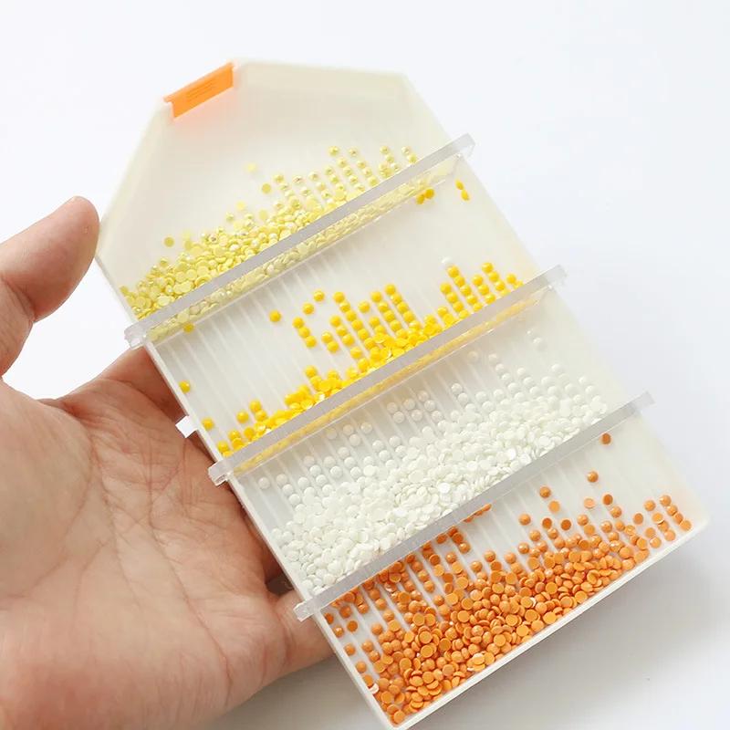 5pcs-Storage box, diamond art score, diamond plate with slot, multifunctional storage box, baffle, multi-purpose tool