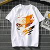 Cotton Top Japanese Anime Naruto Tshirt Graphic Boys Tshirt Shortsleeved Top Sasuke Childrens Clothes Comic Merchandise