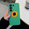 For Tecno Camon 50 Pro 50Ultra Phone Cover Sunflower Floral Case Liquid Silicone Soft Housing For Tecno Camon50 Shockproof Shell