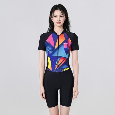 Neoprenový oblek na zip Velká velikost Slim Sexy Sportovní Dvoudílný Oblek proti medúzám Šnorchlovací Surfový Oblek Plavky Ženy