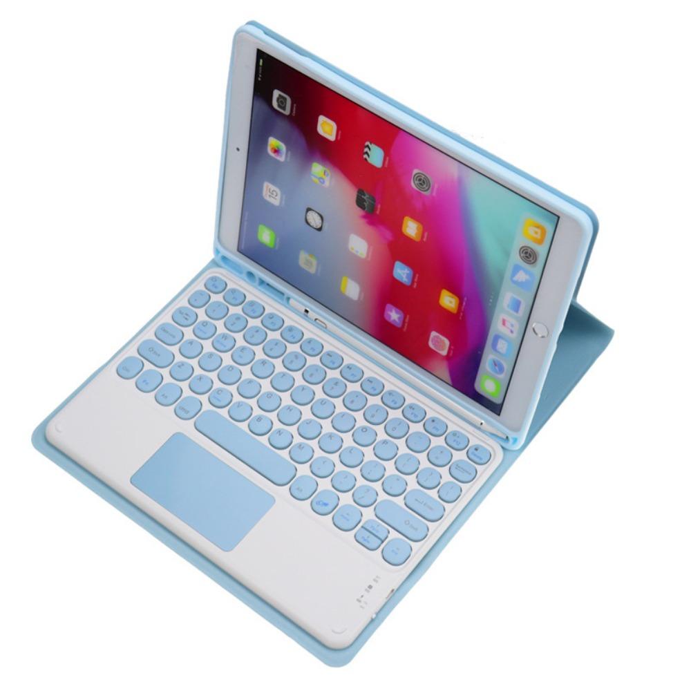 For iPad 11 Leather Case with Detachable Bluetooth Keyboard Touch Control for 10.9 10.2 Inch Tablet Mouse