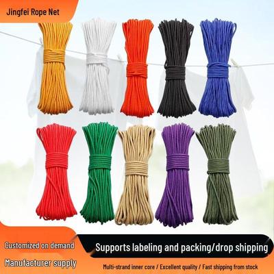 Multicolor Nylon Woven Rope for Camping, Tent Setup, and DIY Decorations