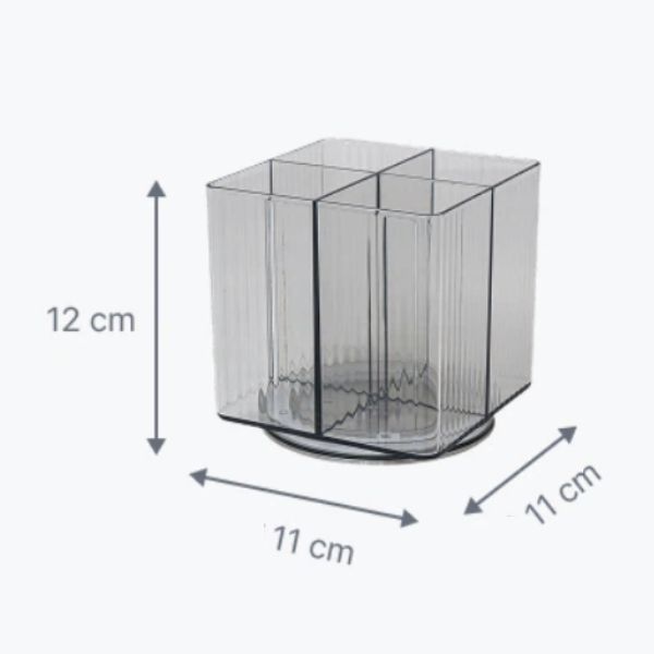 DAISO Chic Rotatable Square  Organizer 360°  Storage Organizer Set 4 Pieces