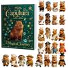 Novelty Gift for Capybara Lovers 2026 Christmas Advent Calendars, 24 Days Countdown with Creative Desk Accessories Cute 2D Hanging Ornaments, Holiday