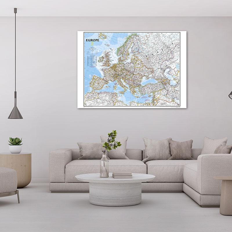 Mapa Anglie Evropa Politické Rozložení Rok 2006 Mapa Nástěnné Umělecké Tisky Malba na Plátně Obývací Pokoj Domácí Dekorace Školní Potřeby